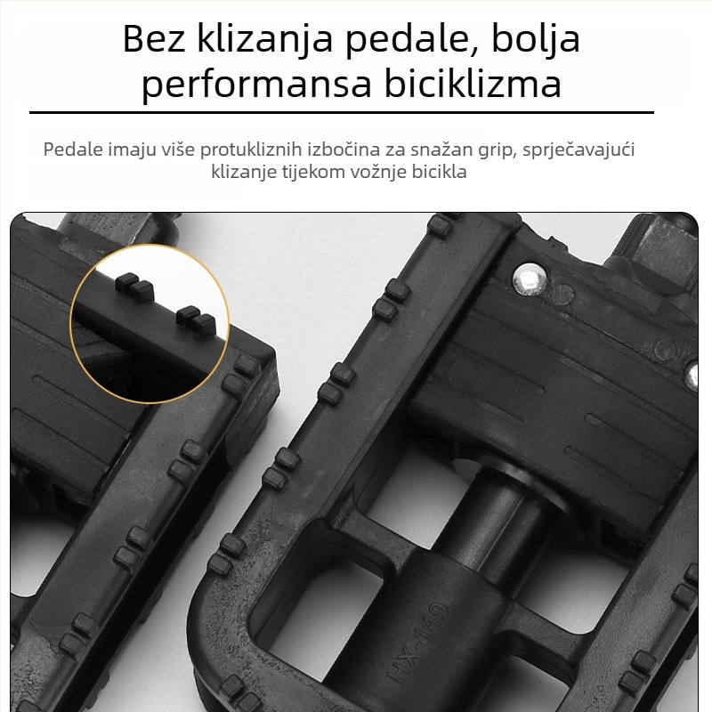 CUAKEX 149 Sklopivi pedali za bicikl, plastični najlon, kompatibilni sa svim modelima