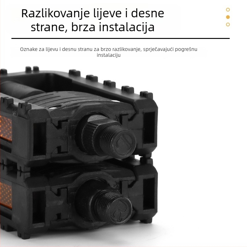 CUAKEX 149 Sklopivi pedali za bicikl, plastični najlon, kompatibilni sa svim modelima