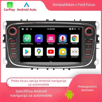 7-inčni Android GPS navigacijski sustav s Bluetoothom i CarPlayom za Ford Focus MP5