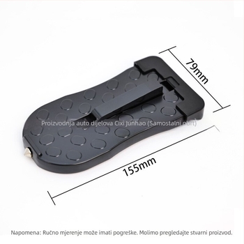 Pomoćni pedal 001 za automobile — aluminijska legura, ploča za pojačanje pedala, SUV pedal i kuka za vrata, kompatibilnost 99% modela