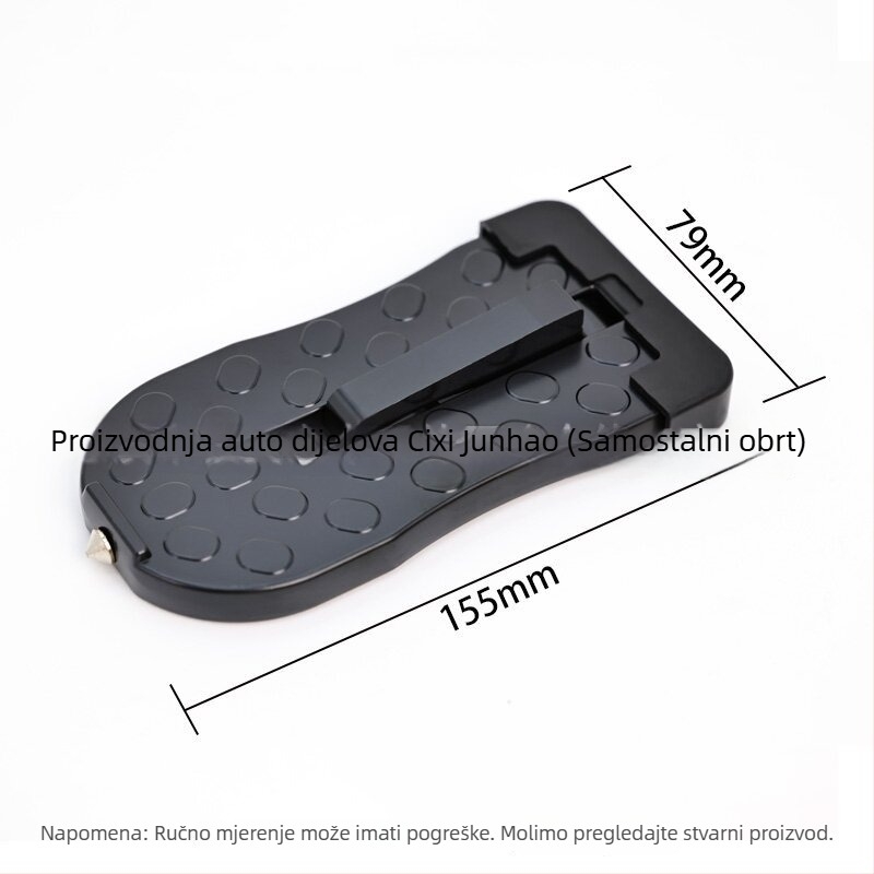 Pomoćni pedal 001 za automobile — aluminijska legura, ploča za pojačanje pedala, SUV pedal i kuka za vrata, kompatibilnost 99% modela