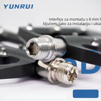 Peda za bicikl - aluminijska legura, CNC obrađeno, ultra lagano, model T102; kompatibilno s planinskim biciklima, cross-country, downhill, sklopivim cestovnim biciklima i rekreacijskim vozilima.