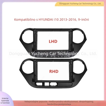 Hyundai i10 prednji okvir za navigacijski DVD (2013-2016) – ABS+PC, 1 kg