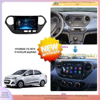 Hyundai i10 prednji okvir za navigacijski DVD (2013-2016) – ABS+PC, 1 kg