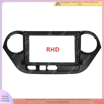 Hyundai i10 prednji okvir za navigacijski DVD (2013-2016) – ABS+PC, 1 kg