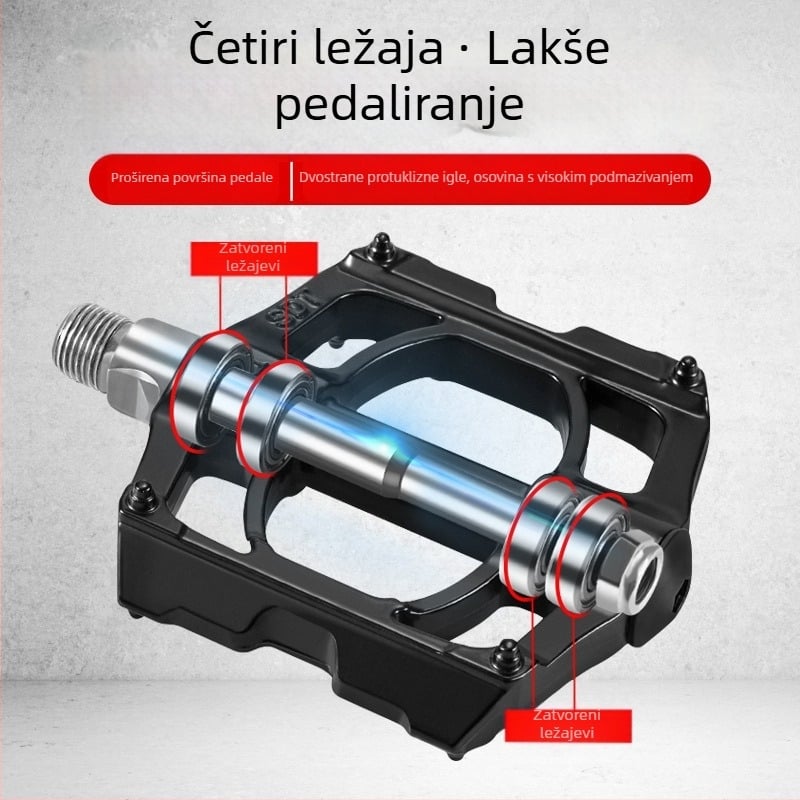 Aluminijski pedali za planinski bicikl s četiri ležaja