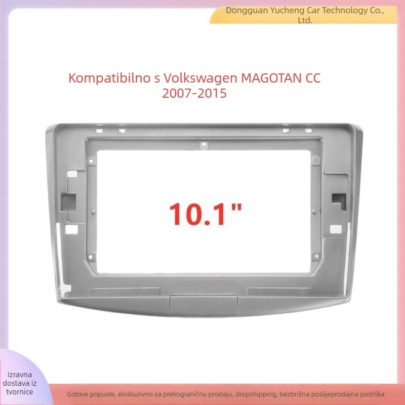 Okvir za navigacijski/DVD okvir za VW Magotan CC — materijal ABS+PC, kompatibilan s Magotan/CC (2007–2015), težina 1 kg