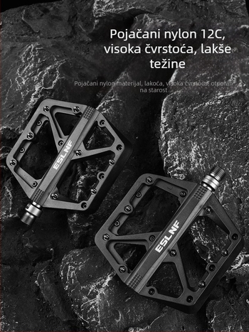Pedale za bicikl Eslnf/esslon – tri ležaje, tijelo od najlona i osovina od molibden čelika, za cestovne, brdske i druge bicikle