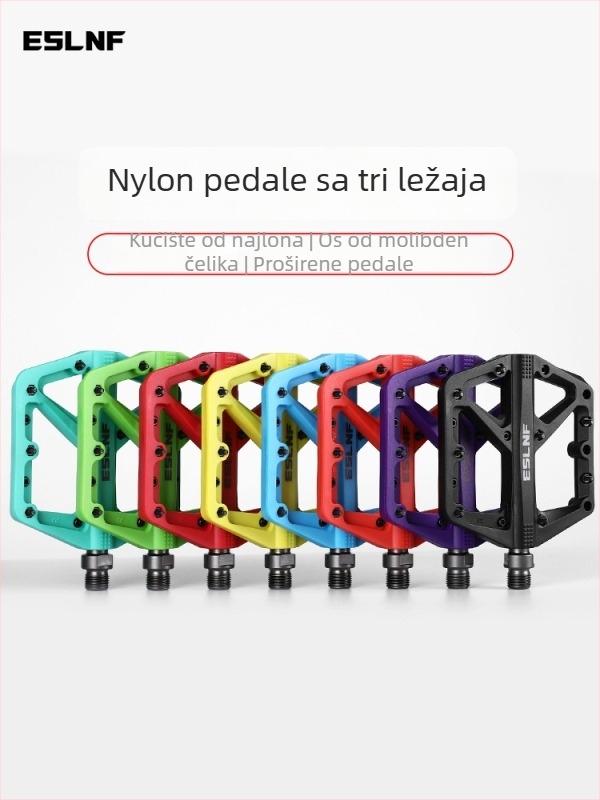 Pedale za bicikl Eslnf/esslon – tri ležaje, tijelo od najlona i osovina od molibden čelika, za cestovne, brdske i druge bicikle