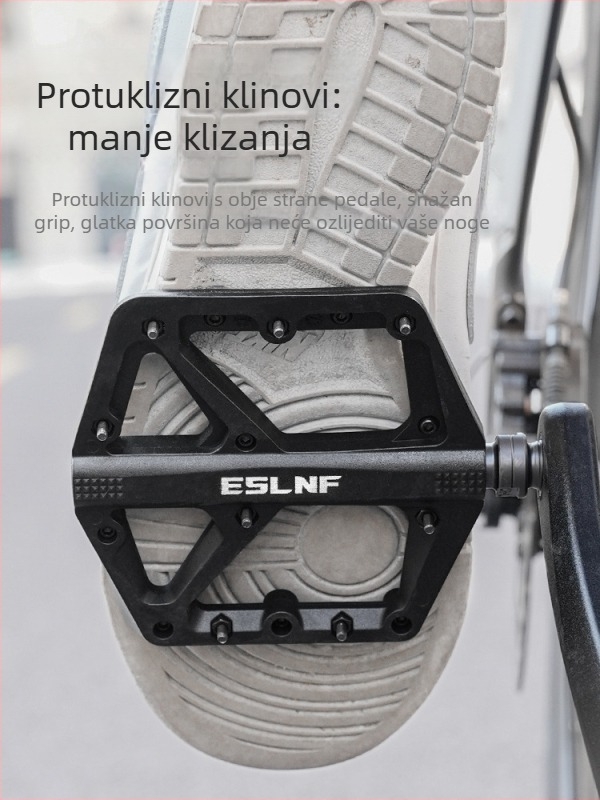 Pedale za bicikl Eslnf/esslon – tri ležaje, tijelo od najlona i osovina od molibden čelika, za cestovne, brdske i druge bicikle