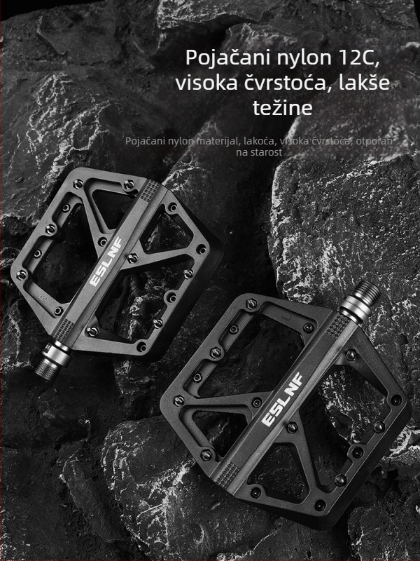 Pedale za bicikl Eslnf/esslon – tri ležaje, tijelo od najlona i osovina od molibden čelika, za cestovne, brdske i druge bicikle