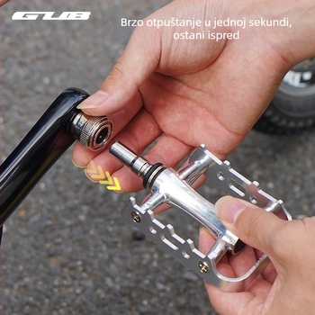 Gub QR-003 pedale za bicikl, kućište od aluminijske legure i osovina od krom-molibden čelika