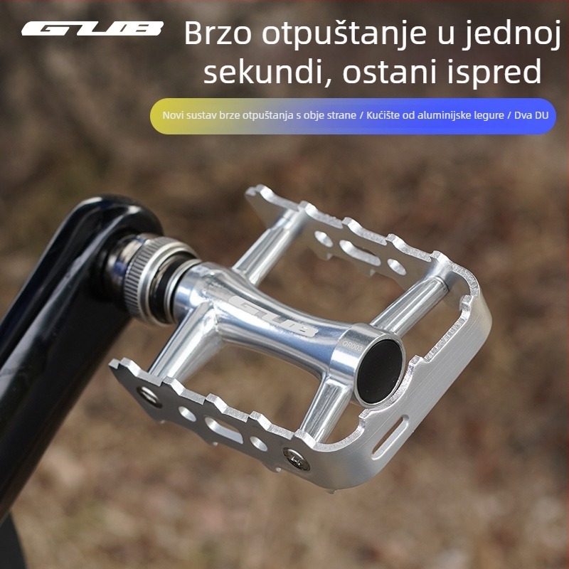Gub QR-003 pedale za bicikl, kućište od aluminijske legure i osovina od krom-molibden čelika
