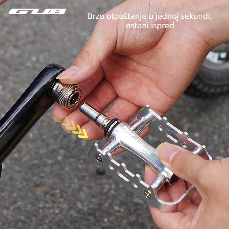 Gub QR-003 pedale za bicikl, kućište od aluminijske legure i osovina od krom-molibden čelika