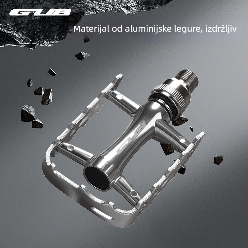 Gub QR-003 pedale za bicikl, kućište od aluminijske legure i osovina od krom-molibden čelika