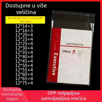OPP samoljepljiva vrećica 12x17, vrećica za pakiranje nakita, prozirna vrećica za zatvaranje peruka, duga plastična vrećica