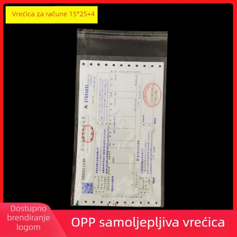 OPP samoljepljiva vrećica 12x17, vrećica za pakiranje nakita, prozirna vrećica za zatvaranje peruka, duga plastična vrećica