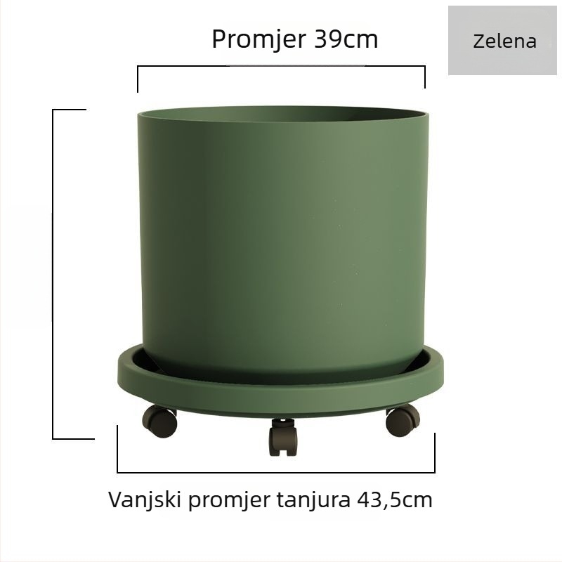 Saksija za cvijeće od smole, otporna na koroziju, podni tip, za kućno vrtlarenje