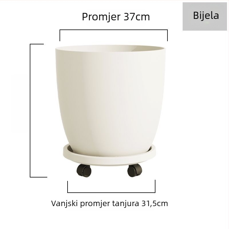 Saksija za cvijeće od smole, otporna na koroziju, podni tip, za kućno vrtlarenje