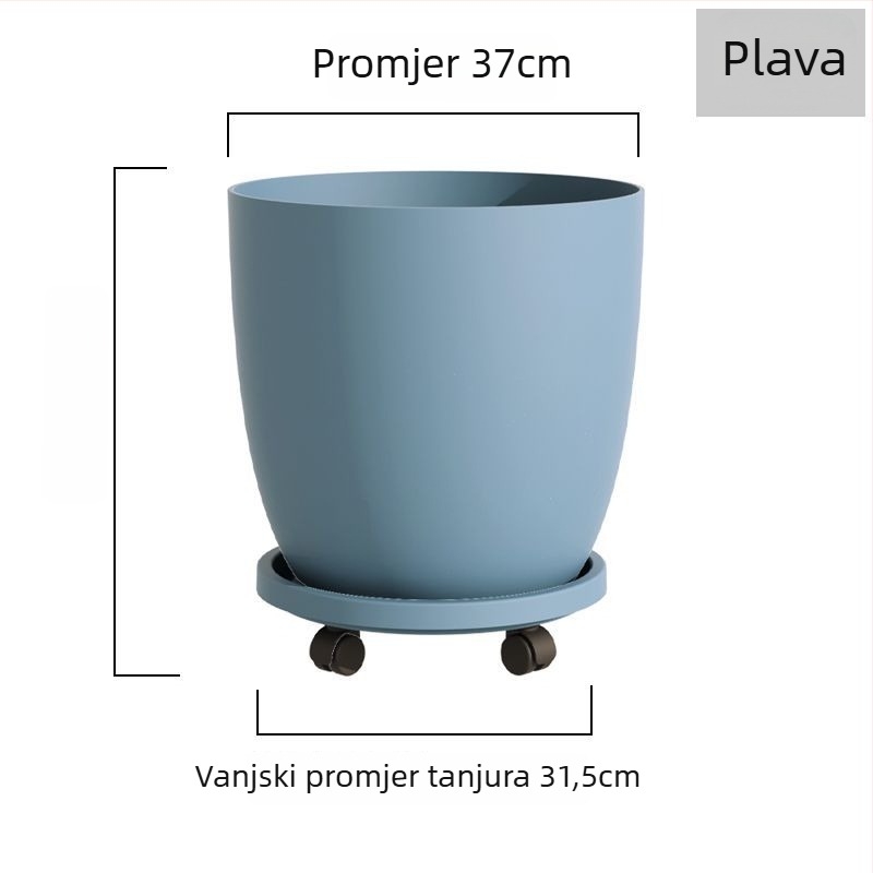 Saksija za cvijeće od smole, otporna na koroziju, podni tip, za kućno vrtlarenje