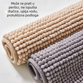 Chenille prostirka za kupaonicu, protuklizna i upijajuća, za kupaonicu, WC i ulaz