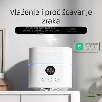 Stolni jedinstveni pročišćivač zraka i ovlaživač – sterilizacija, uklanjanje čestica, ovlaživanje; 35 m³/h, kontrola putem aplikacije, pokrivenost 11–20 m²