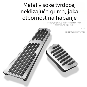 Fangchengbao Titanium 7 Titanium 3 pedalama – unutarnji anti-slip dekorativni pribor za pedale gasa i kočnice, bez bušenja