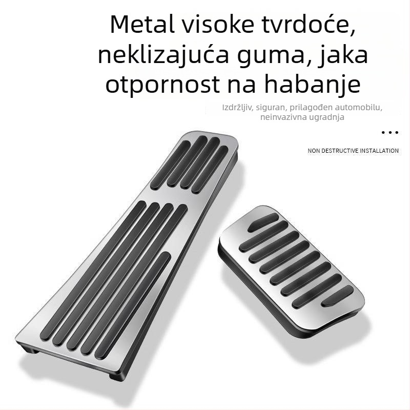 Fangchengbao Titanium 7 Titanium 3 pedalama – unutarnji anti-slip dekorativni pribor za pedale gasa i kočnice, bez bušenja