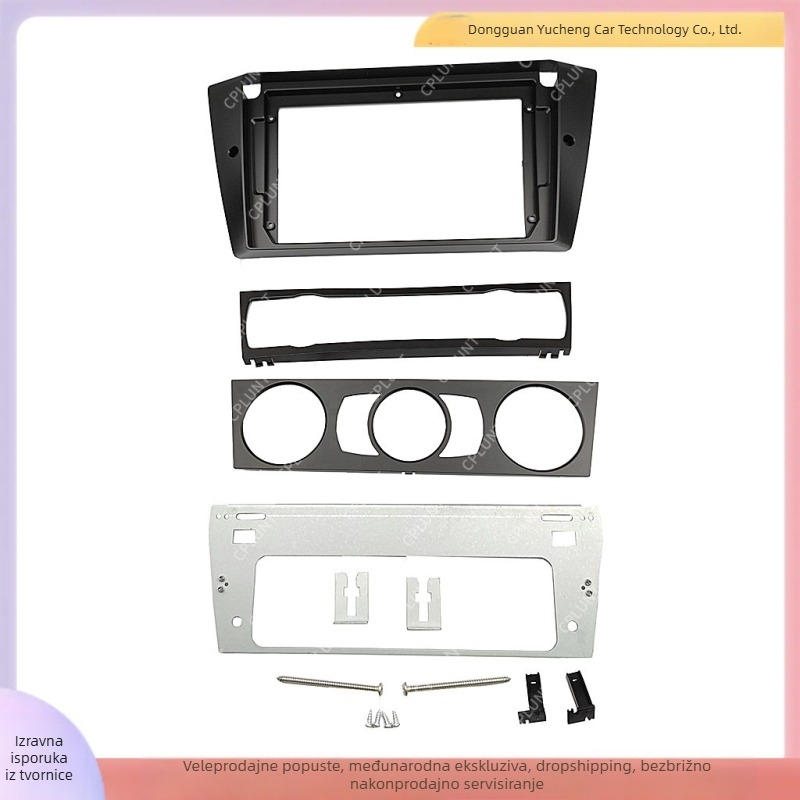 Okvir središnje konzole za navigaciju za BMW Serija 3 E90/E91/E92/E93 – višestruki okvir, ABS+PC, kompatibilno s modelima 2005–2012, težina 1 kg