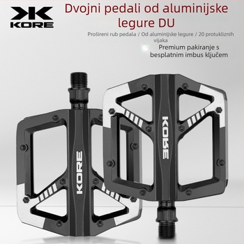 Wheel Up HTL-151K pedale za bicikl, od aluminijskog legura, s ležajevima, univerzalni protuklizni povećani pedali za planinske, cestovne i sklopive bicikle