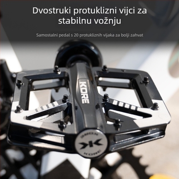 Wheel Up HTL-151K pedale za bicikl, od aluminijskog legura, s ležajevima, univerzalni protuklizni povećani pedali za planinske, cestovne i sklopive bicikle