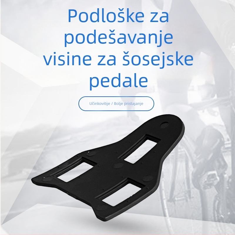 Spacer pločica za pedale za cestovni bicikl, lagana, podložka za podešavanje visine za cipele