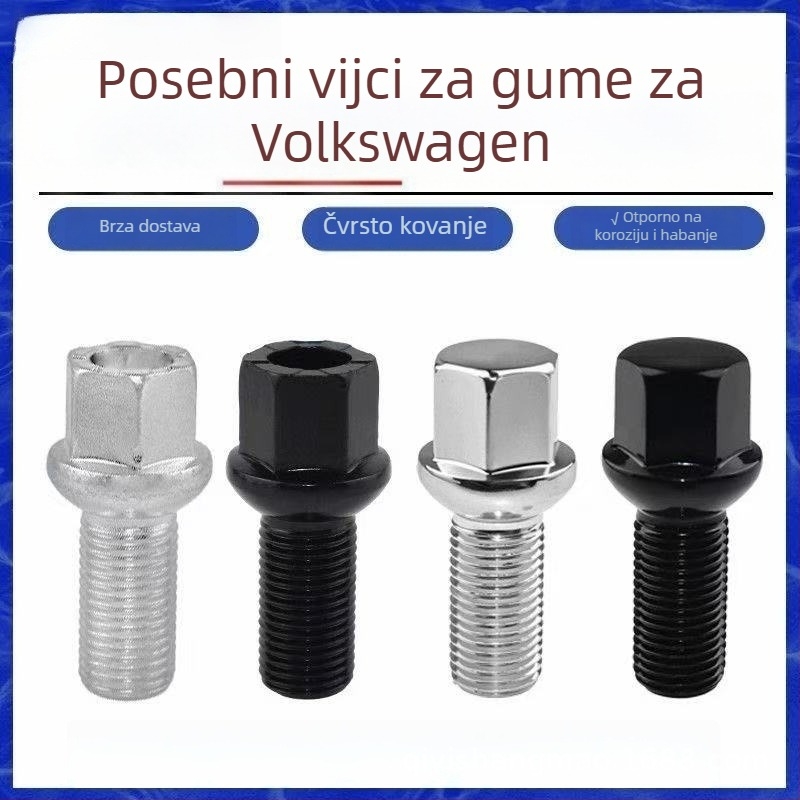Vijci i matice za kotače za modele Volkswagen: Sagitar, Bora, T-Roc, Lamando, Touran, Tiguan, T-Cross