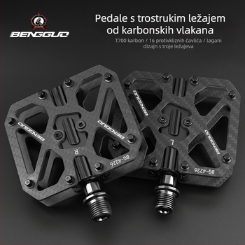Bunguo Bg-4226 karbonske pedale za bicikl, s trostrukim ležajem