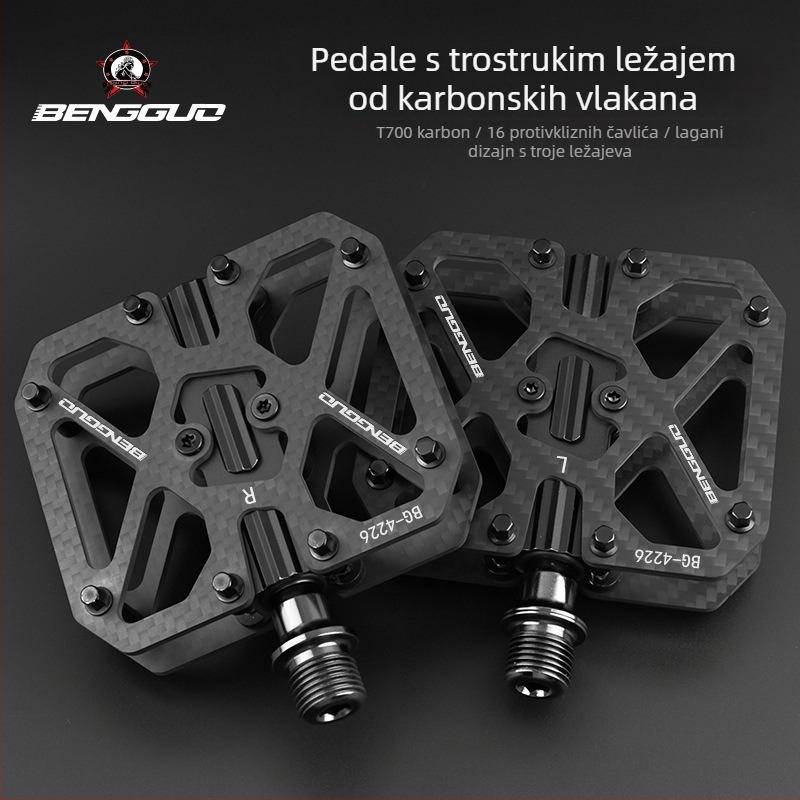 Bunguo Bg-4226 karbonske pedale za bicikl, s trostrukim ležajem