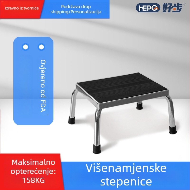 Protuklizna kupaonska stolica za stopala za odrasle, metalna, moderan stil, model LQX-120002, brenda HEPO/Good Step, prilagodljiva, 3D model dostupan