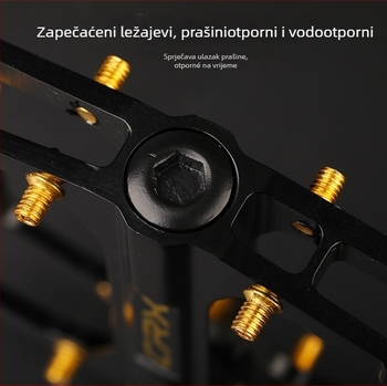 RACEWORK Pedale za planinske, cestovne i sklopive bicikle, aluminijska legura, ležajevi pedala, model B210