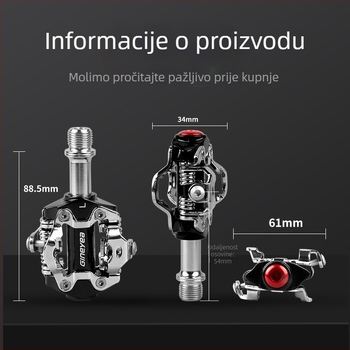 Gineyea/Jingye P20 planinski bicikl pedale s mehanizmom zaključavanja, aluminijska legura, model P20