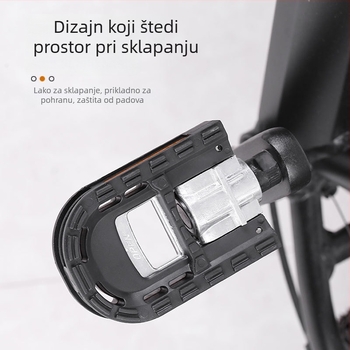 Sklopiva pedala za stopalo za električna vozila, pedala od polu-aluminijske legure s kugličnim mehanizmom, kompatibilna sa svim modelima, prijenosna i lagana