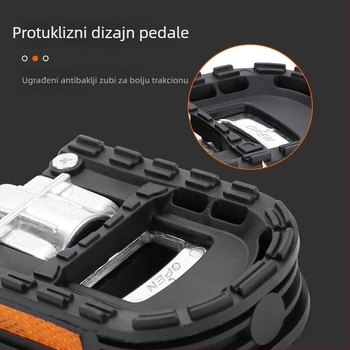 Sklopiva pedala za stopalo za električna vozila, pedala od polu-aluminijske legure s kugličnim mehanizmom, kompatibilna sa svim modelima, prijenosna i lagana