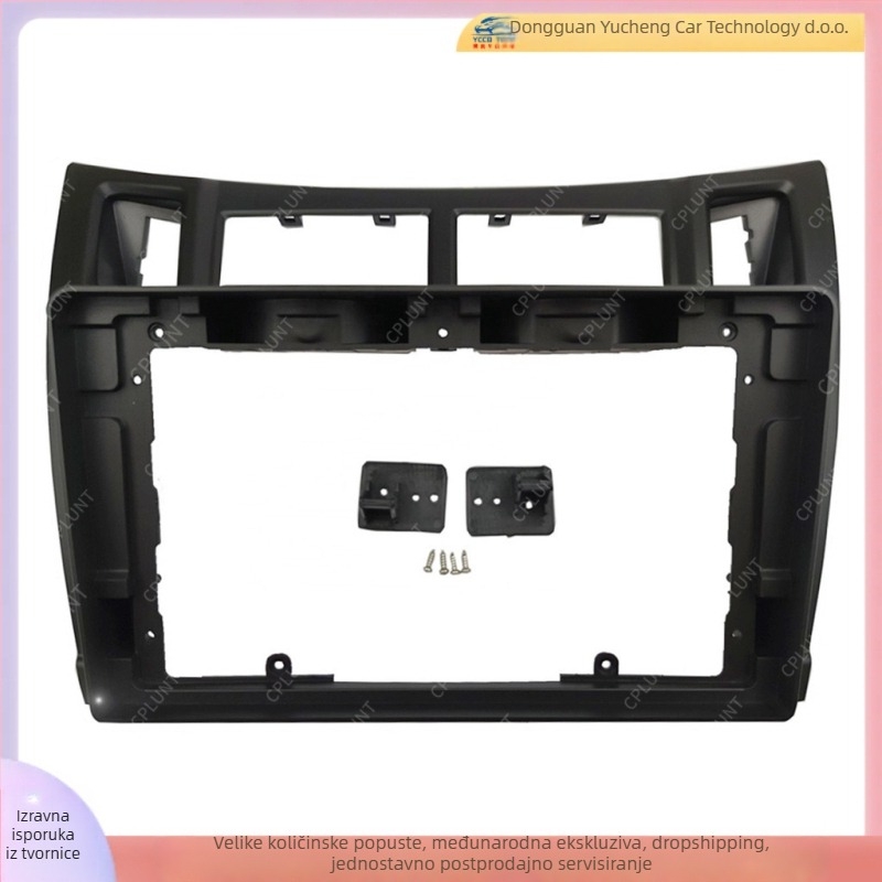 Android navigacijski okvir za Toyota Yaris, 9-inčni zaslon, materijal ABS+PC, kompatibilni modeli 2005–2011, težina 1 kg