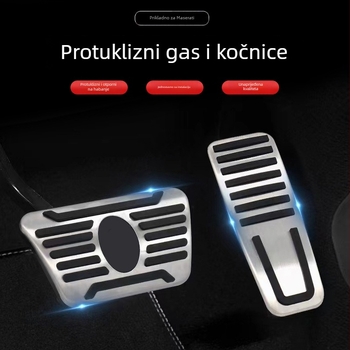 Set papučica ubrzanja i kočnice od aluminijske legure za Maserati Quattroporte, Levante i Ghibli (automatski prijenos)