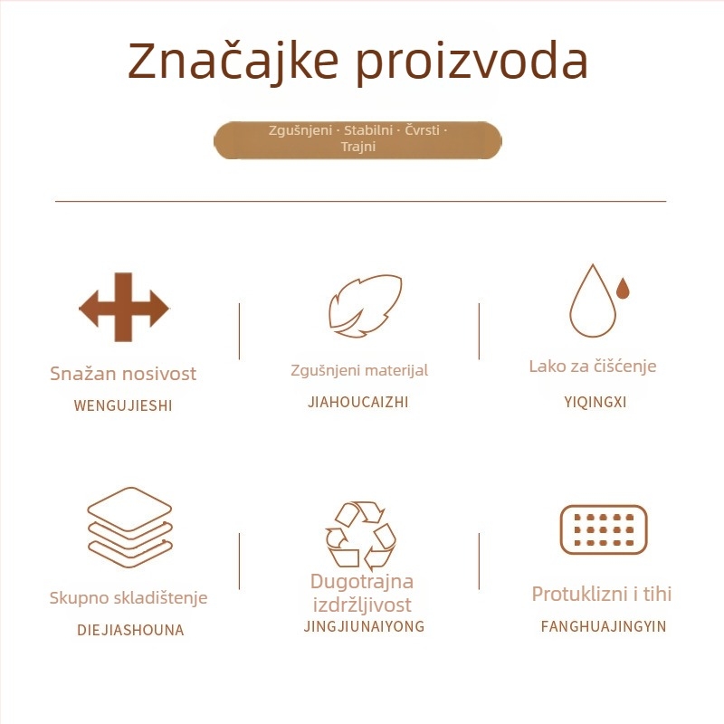 Uredsko podnožje za stopala — plastično, moderno minimalistički stil, marka Herr, model Footrest, pogodno za djecu, odrasle i starije osobe