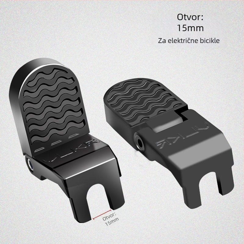 Stražnji pedal za električni bicikl, aluminijska legura, sklopivi, univerzalni model