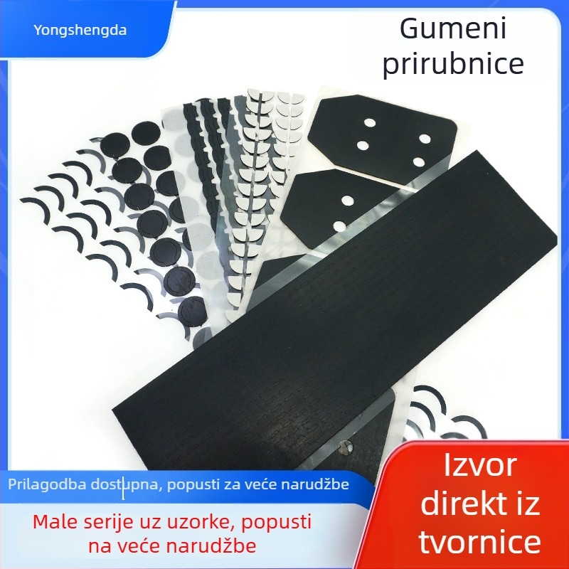 Yongshengda Gumena podloga – ublažavanje udara, protuklizno, otporna na habanje, samoljepljiva za elektroničke uređaje