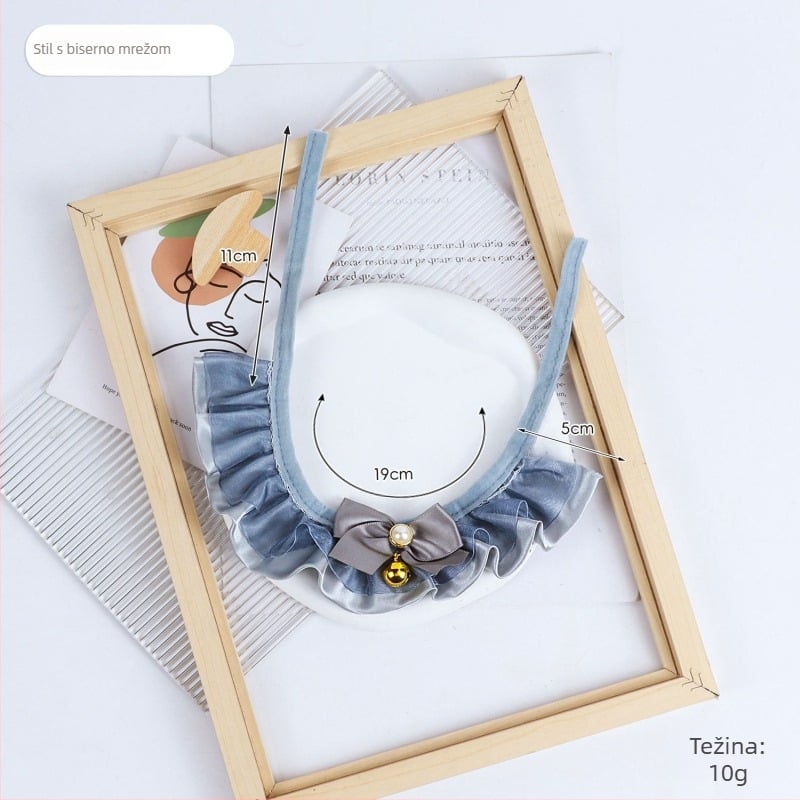 Pet Bib s dvostrukom čipkom i čvorom leptira – univerzalna prilagodba, pogodna za sve sezone, japansko-korejski stil