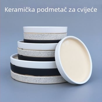 Keramički podmetač za posude za cvijeće, kružni spremnik za skupljanje vode, za postavljanje na pod