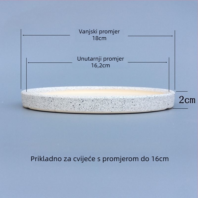 Keramički podmetač za posude za cvijeće, kružni spremnik za skupljanje vode, za postavljanje na pod