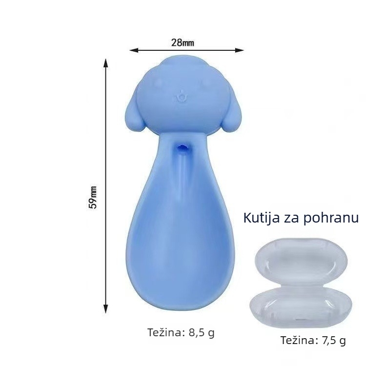 Wy silikonska žličica za pire s kutijom za pohranu – alat za hranjenje od 6 mjeseci