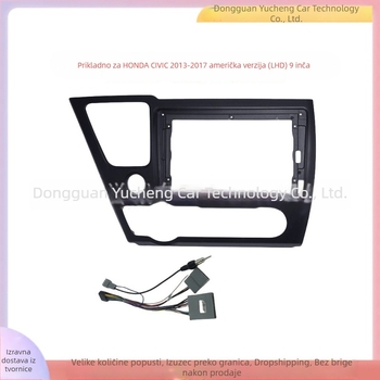Android okvir za navigaciju od 9 inča za Honda Civic US verziju (2013–2017), materijal ABS+PC, težina 1 kg.